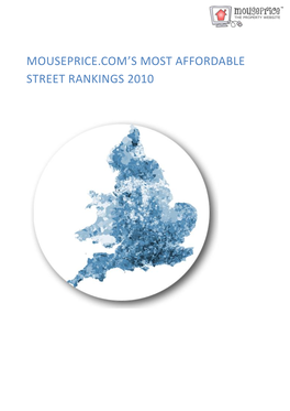 Mouseprice.Com's Most Affordable Street Rankings