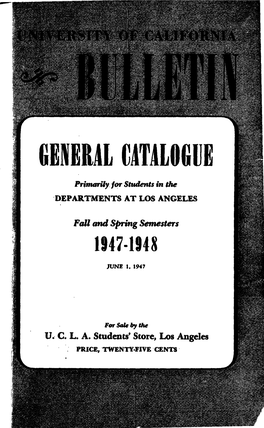 1947–48 General Catalog