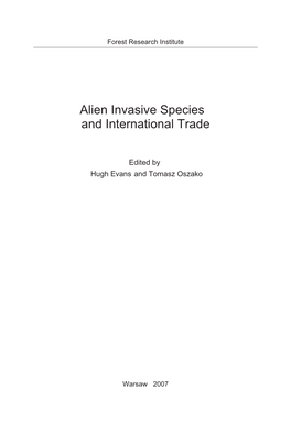 Alien Invasive Species and International Trade
