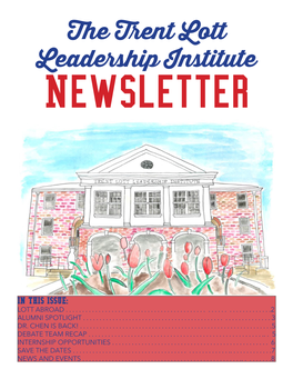 The Trent Lott Leadership Institute Newsletter