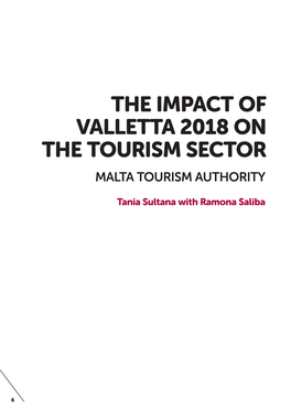 The Impacts of Valletta 2018 on the Tourism Sector: Malta Tourism
