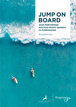 Jump on Board High-Performing Not-For-Profit Boards in Fundraising