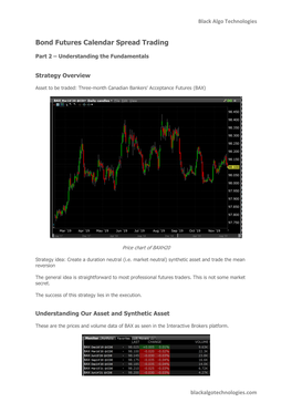 Bond Futures Calendar Spread Trading