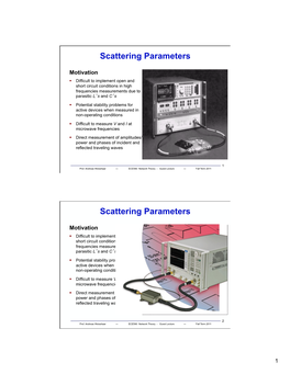 Scattering Parameters