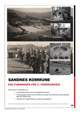 Kulturminner I Sandnes Kommune Fra Andre Verdenskrig