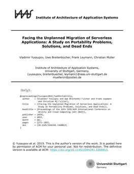 Facing the Unplanned Migration of Serverless Applications: a Study on Portability Problems, Solutions, and Dead Ends