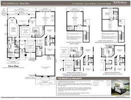 Floor Plan 3 to 4 Bedrooms | 2 2 to 3 2 Baths | 2- to 3-Car Garage