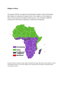 Religion in Africa