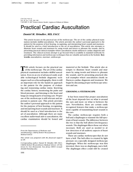 Practical Cardiac Auscultation