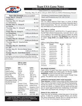 Game Notes-Latvia.Indd