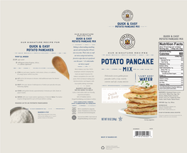 Quick & Easy Potato Pancakes
