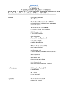 Approval of Minutes of the 1St Meeting of the Commission Held on the 12Th January 2005 at 2