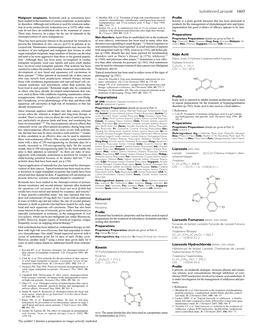 Liarozole Hydrochloride (BANM, USAN, Rinnm) Kinetin Hidrocloruro De Liarozol; Liarozole, Chlorhydrate De; Liarozoli 1