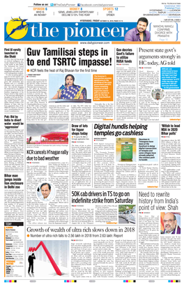 Guv Tamilisai Steps in to End TSRTC Impasse!