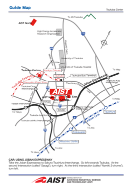 Guide Map Tsukuba AIST