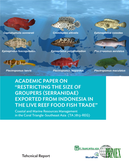 Academic Paper on “Restricting the Size of Groupers (Serranidae