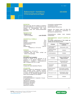 TS Sabouraud + Actidione + Chloramphenico Agar V3 11-08-11