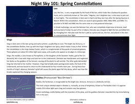 Spring Constellations Leo