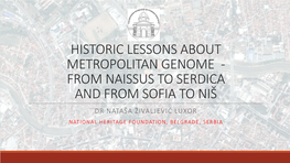 Historic Lessons About Metropolitan Genome