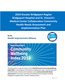 2019 Greater Bridgeport Region Bridgeport Hospital and St. Vincent's Medical Center Collaborative Community Health Needs Asse