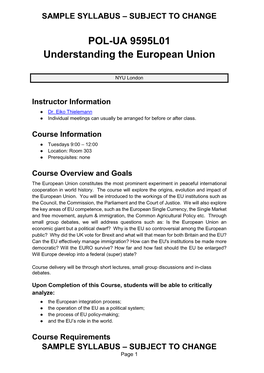 Understanding the European Union