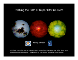 Probing the Birth of Super Star Clusters