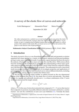 A Survey of the Elastic Flow of Curves and Networks