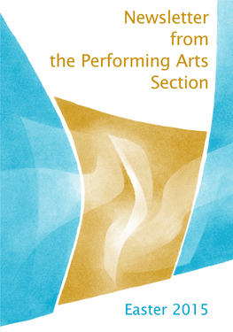 Newsletter from the Performing Arts Section