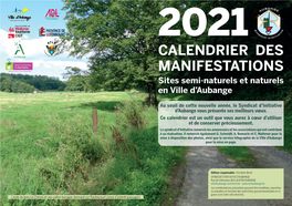 CALENDRIER DES MANIFESTATIONS Sites Semi-Naturels Et Naturels En Ville D’Aubange