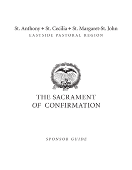 The Sacrament of Confirmation