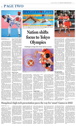 Nation Shifts Focus to Tokyo Olympics