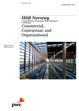 HSR Norway Commercial, Contractual, and Organisational