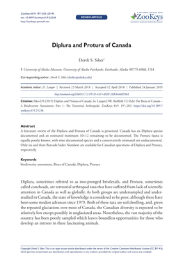 ﻿Diplura and Protura of Canada