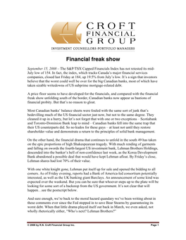 Financial Freak Show