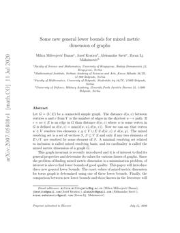 Some New General Lower Bounds for Mixed Metric Dimension of Graphs