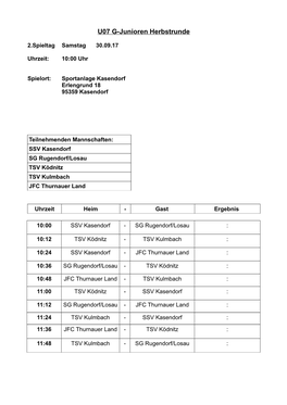 U07 G-Junioren Herbstrunde