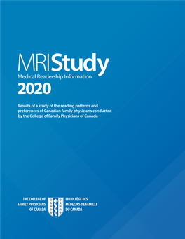 CFP Medical Readership Information Study, 2020
