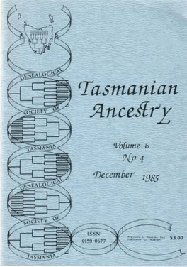 40G, -Hobart, Tasmania Australia 7001 Patron: the Honourable Sir Angus Bethune STATE COUNCIL EXECUTIVE President: Mr .D