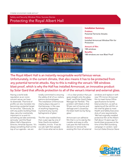 Protecting the Royal Albert Hall