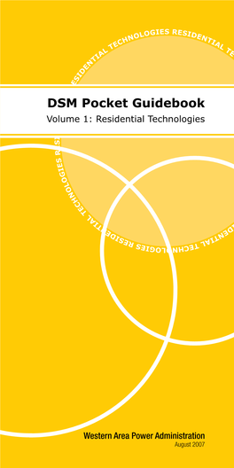 DSM Pocket Guidebook Volume 1: Residential Technologies DSM Pocket Guidebook Volume 1: Residential Technologies