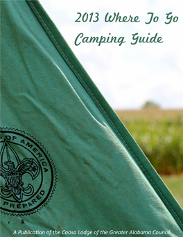2013 Where to Go Camping Guide