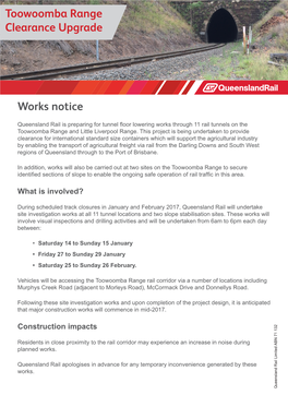 Toowoomba Range Clearance Upgrade Works