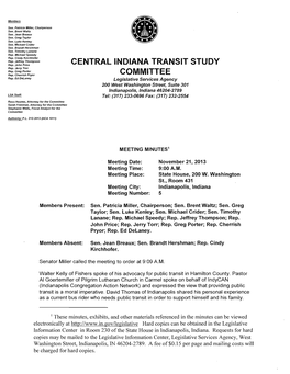 Central Indiana Transit Study Committee