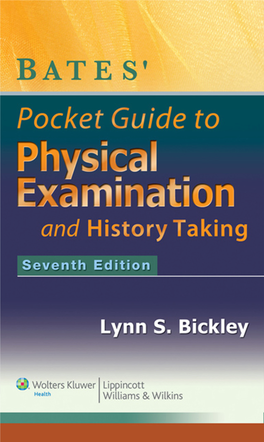 Bates' Pocket Guide to Physical Examination and History Taking