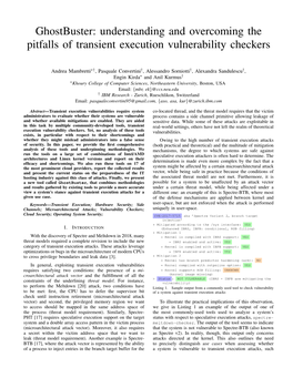 Ghostbuster: Understanding and Overcoming the Pitfalls of Transient Execution Vulnerability Checkers