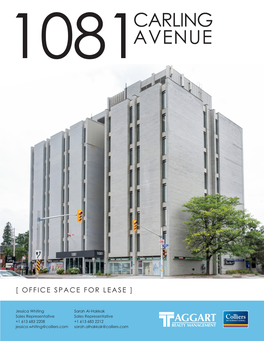 Carling Avenue Asking Rent: $16.00 Psf