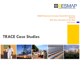 TRACE Case Studies Agenda