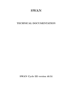 SWAN Technical Manual