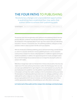 The Four Paths to Publishing