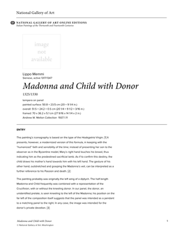 Madonna and Child with Donor